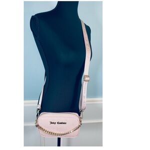 NWT Juicy Couture Dusty Blush Crossbody Bag Wallet Card Holder New Gift Set $124